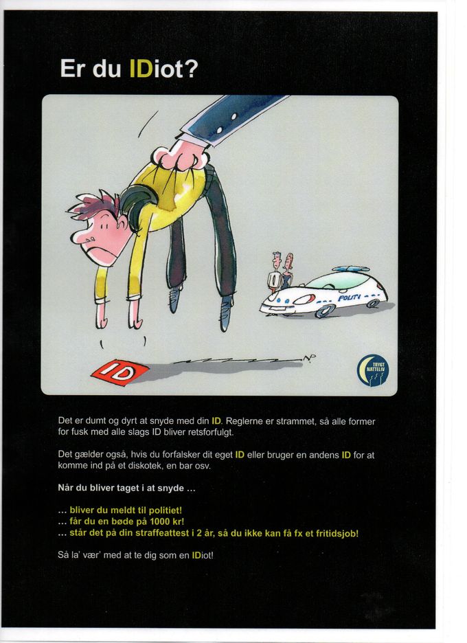 Konsekvenser ved snyd med ID.